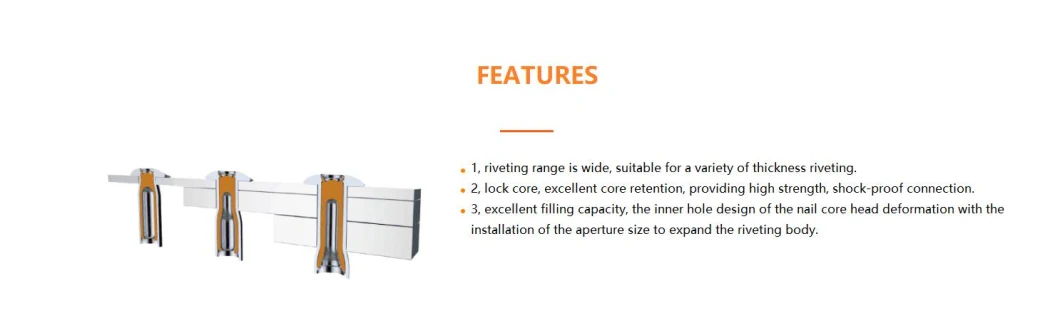 Iron Countersunk Head Outer Lock Drawing Outer Lock Drawing Rivet