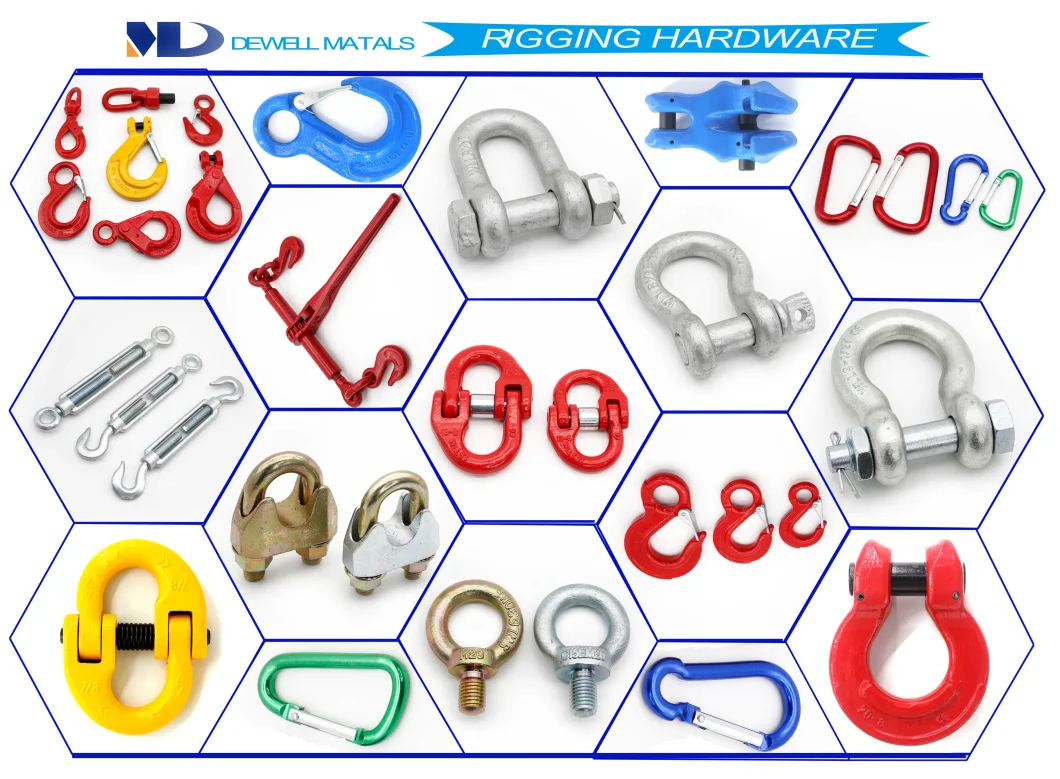 Stainless Steel Rigging Hardware Shackles/Turnbuckles/Wire Rope Clips/Thimbles/Eyebolts/Ringnuts/Snap Hooks/Quick Link/Hinge/Swage Terminal/Stud Various Rigging